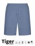 Unisex Tiger Cotton Sweatshorts Dusty Indigo