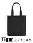 Unisex Twill Bag Tiger Cotton Black
