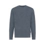 IQONIQ Denali recycled cotton crew neck undyed heather navy