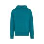 IQONIQ Yoho recycled cotton relaxed hoodie Turquoise