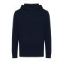 IQONIQ Rila lightweight recycled cotton hoodie navy