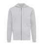IQONIQ Abisko recycled cotton zip through hoodie heather grey