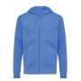 IQONIQ Abisko recycled cotton zip through hoodie heather blue