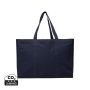 VINGA Hilo AWARE™ recycled canvas maxi tote bag navy