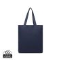 VINGA Hilo AWARE™ recycled canvas tote bag navy