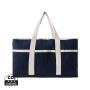VINGA Volonne AWARE™ recycled canvas beach bag blue