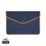 VINGA Bosler GRS recycled canvas 14" laptop sleeve navy