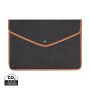 VINGA Bosler GRS recycled canvas 16" laptop sleeve Black