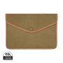 VINGA Bosler GRS recycled canvas 16" laptop sleeve green