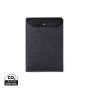 VINGA Albon GRS recycled felt 15" laptop sleeve Black