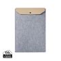VINGA Albon GRS recycled felt 17" laptop sleeve Grey