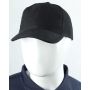 Premium Twill 6 Panel Cap Black