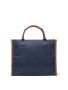 Bosler RCS recycled canvas office tote Navy Blue