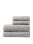Verso OCS organic cotton towel, 4 pcs set Grey