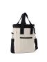 Volonne AWARE™ recycled canvas cooler tote bag Off White