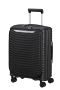 Upscape Expandable suitcase with 4 wheels and front pocket 55cm Black