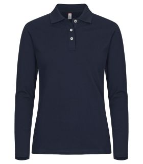 Stretch Premium Polo L/S Women navy