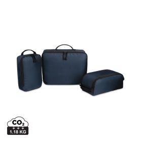 Renew AWARE™ rPET 3 Piece Packing Cube Set Navy Blue