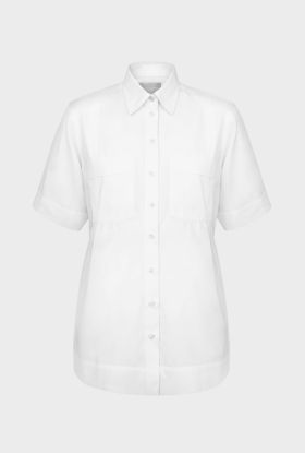 Maternity shirt Sofie, short sleeve White