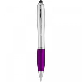 Nash stylus ballpoint with coloured grip Grey