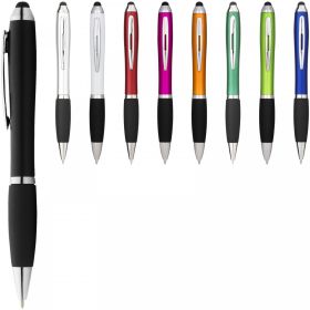Nash coloured stylus ballpoint pen with black grip (blue ink) Blue