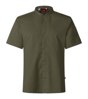 Chef's shirt, s/s, Unisex Olive green
