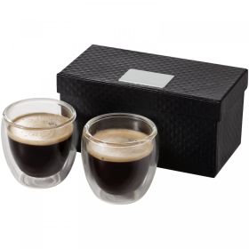 Boda 2-piece glass espresso cup set Transparent