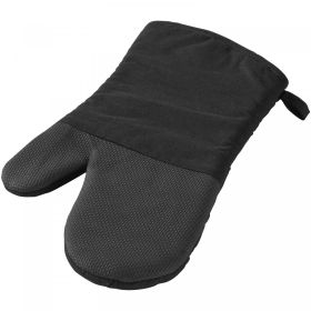 Maya oven glove with silicone grip Black