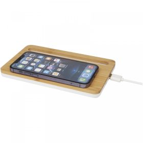 Medake 10W bamboo wireless charger Beige