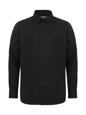 Poplin Slim fit Man Black