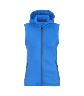 Zamora hooded vest woman Palace blue