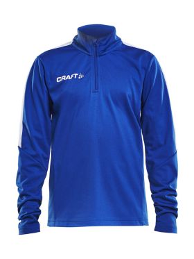 Progress Halfzip LS Tee JR Royal Blue