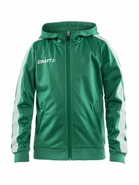 Pro Control Hood Jacket Jr Team Green/White