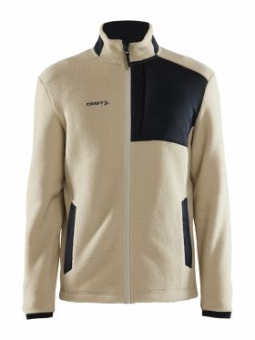 ADV Explore Pile Fleece Jacket M ECRU-BLACK