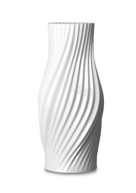 Twist Vase H31 cm white porcelain