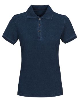 Fordham lady polo blue denim
