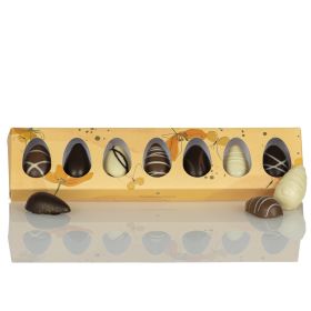 Marzipan eggs and filled chocolate eggs in Cocoture Easter egg