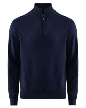 Wilton Merino Halfzip Navy Blue