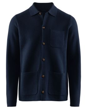 Altino Knitted Overshirt Navy BLC