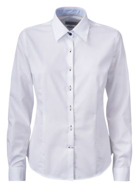 YB51 Twill
Shirt Women white/sky blue