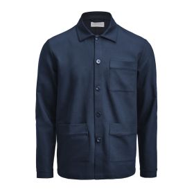 Patch Pocket
Overshirt Unisex Navy Blue