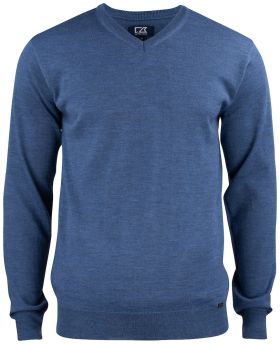 Everett V-neck Men Denim Melange
