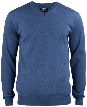 Everett V-neck Men Denim Melange