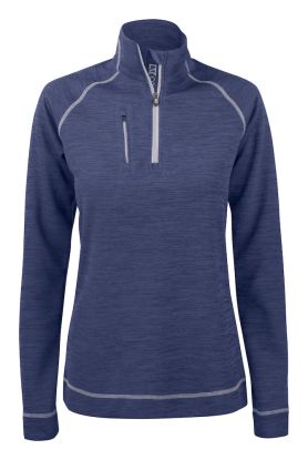 Chambers Half Zip Women Denim Melange