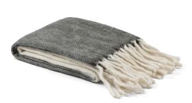 Wool Plaid Dark Grey