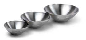 Steel bowls double side 3-pcs