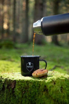Enameled metal mug One Size