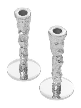 2-Pack Candle Holders Silver