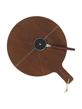 Blacksmith Pizza Cutting Board Brown