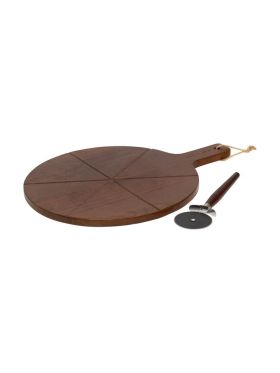Blacksmith Pizza Cutting Board Brown